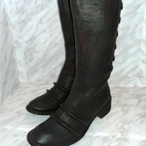 REPLAY LONG knee high LEATHER BOOTS Cowgirl Cowboy